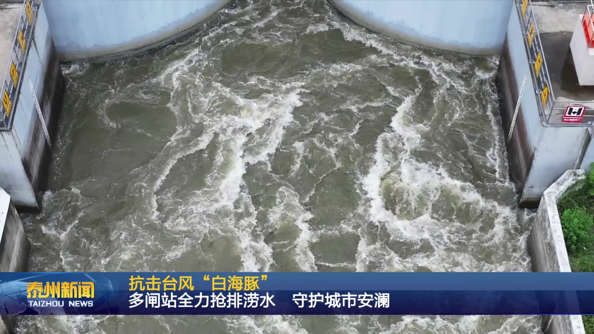 抗击台风“白海豚”  多闸站全力抢排涝水 守护城市安澜